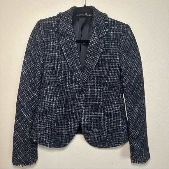 Theory Laseli Wool Tweed Blazer - Picture 1 of 7